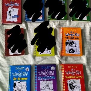 Diary of a Wimpy Kid Books #1,9,11,12,13